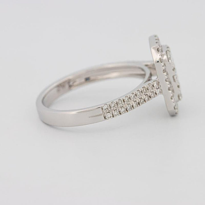 Invisible rectangular diamond ring - ZIZOV DIAMONDS