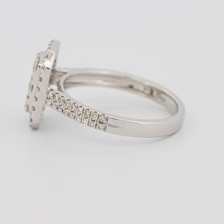 Invisible rectangular diamond ring - ZIZOV DIAMONDS