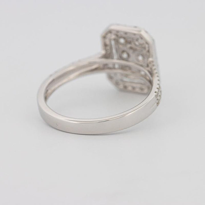 Invisible rectangular diamond ring - ZIZOV DIAMONDS