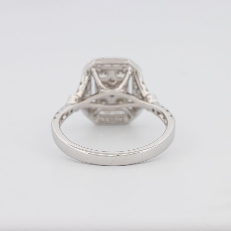 Invisible rectangular diamond ring - ZIZOV DIAMONDS