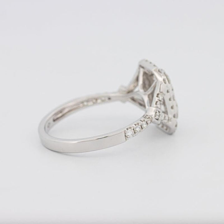 Invisible rectangular diamond ring - ZIZOV DIAMONDS