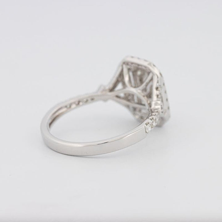 Invisible rectangular diamond ring - ZIZOV DIAMONDS