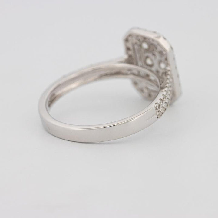 Invisible rectangular diamond ring - ZIZOV DIAMONDS