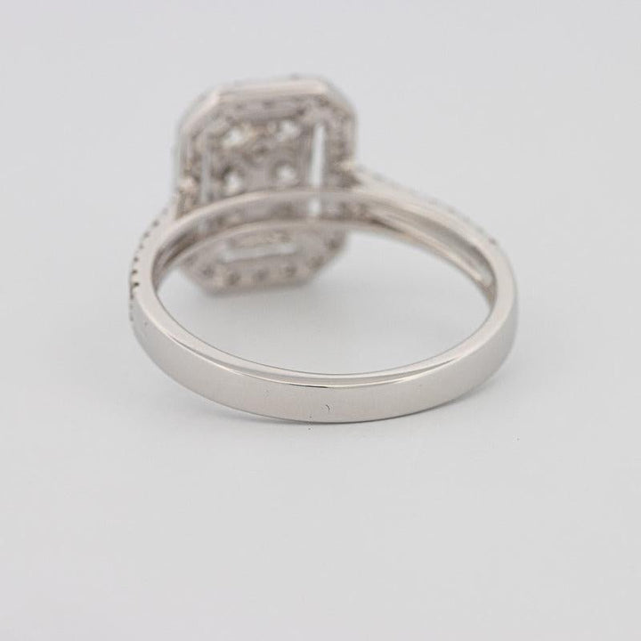 Invisible rectangular diamond ring - ZIZOV DIAMONDS