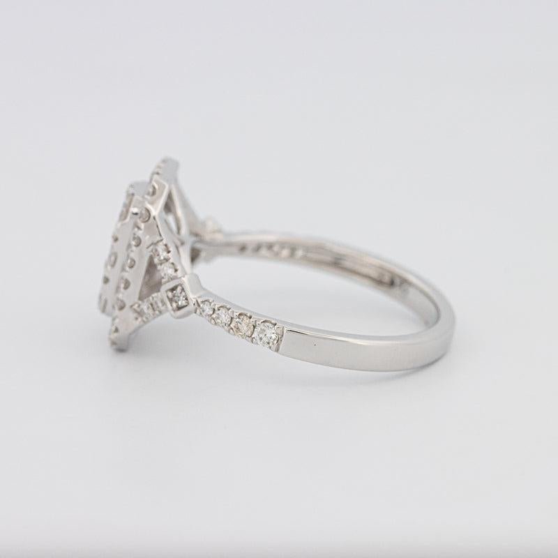 Invisible rectangular diamond ring - ZIZOV DIAMONDS