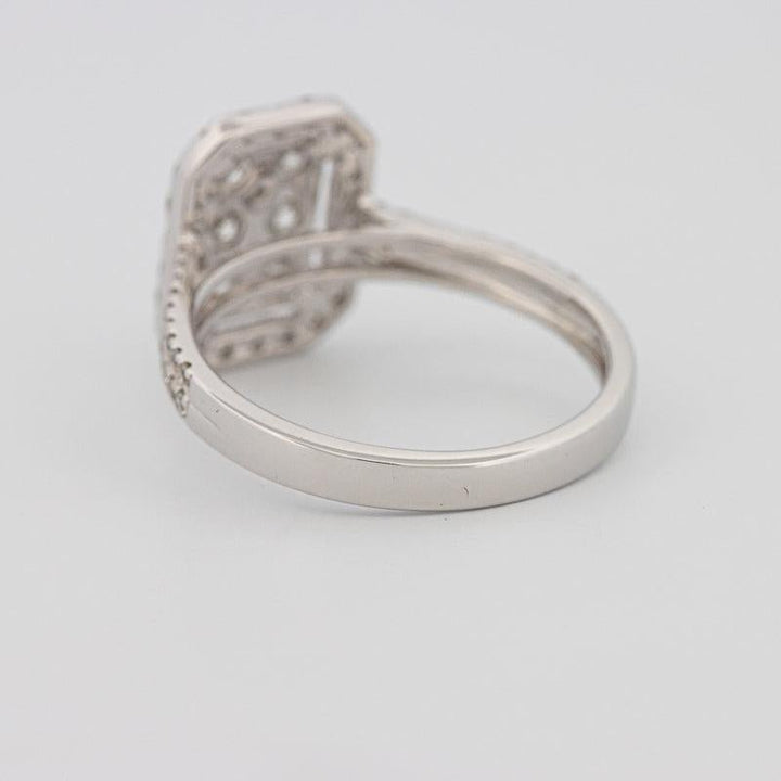 Invisible rectangular diamond ring - ZIZOV DIAMONDS