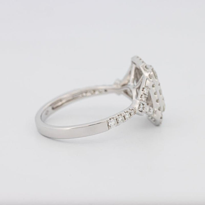 Invisible rectangular diamond ring - ZIZOV DIAMONDS