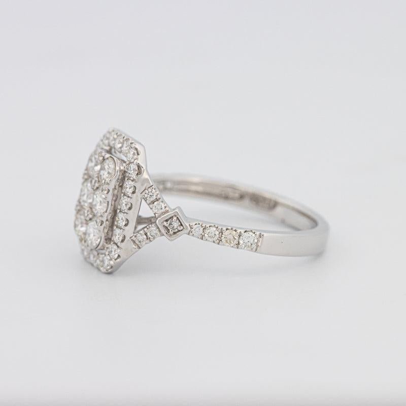 Invisible rectangular diamond ring - ZIZOV DIAMONDS