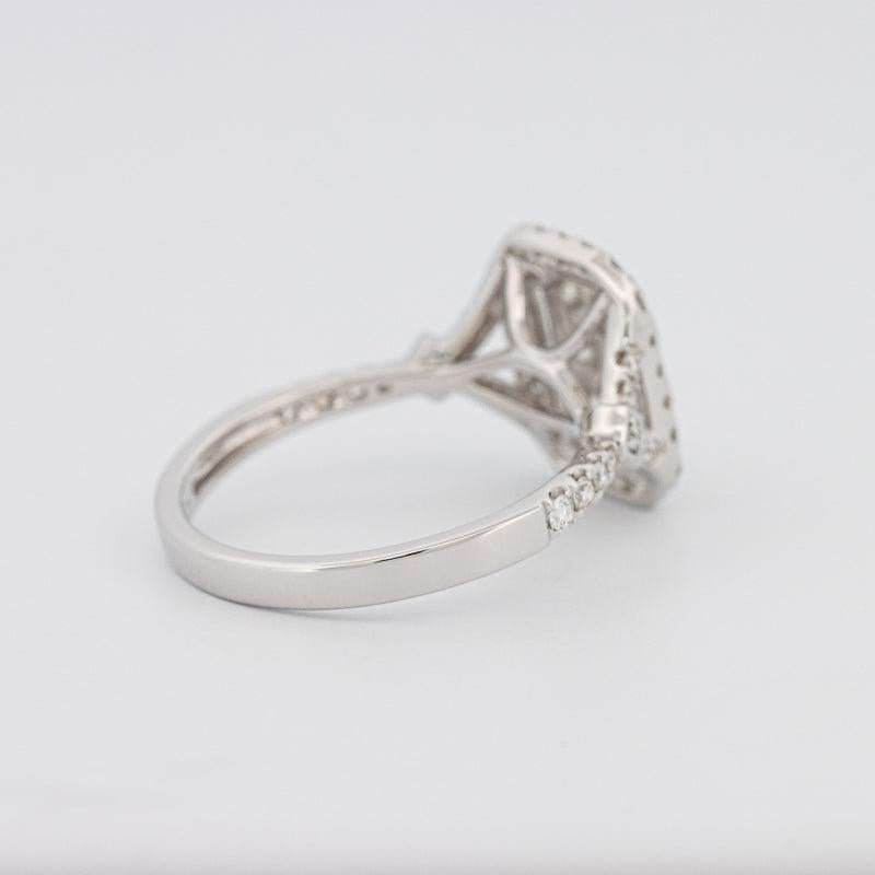 Invisible rectangular diamond ring - ZIZOV DIAMONDS