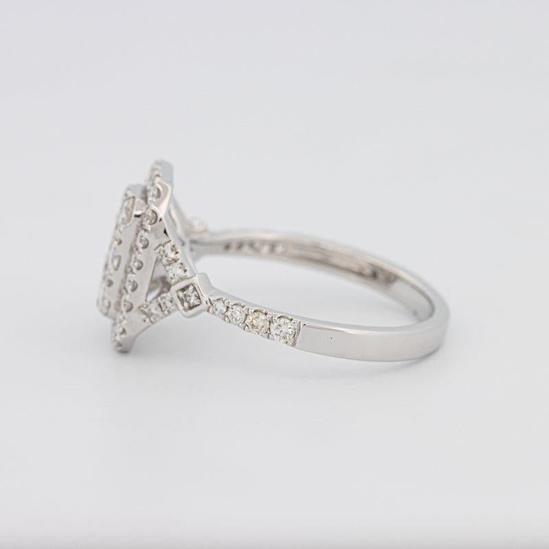 Invisible rectangular diamond ring - ZIZOV DIAMONDS