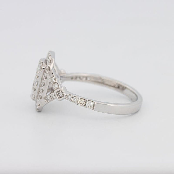 Invisible rectangular diamond ring - ZIZOV DIAMONDS