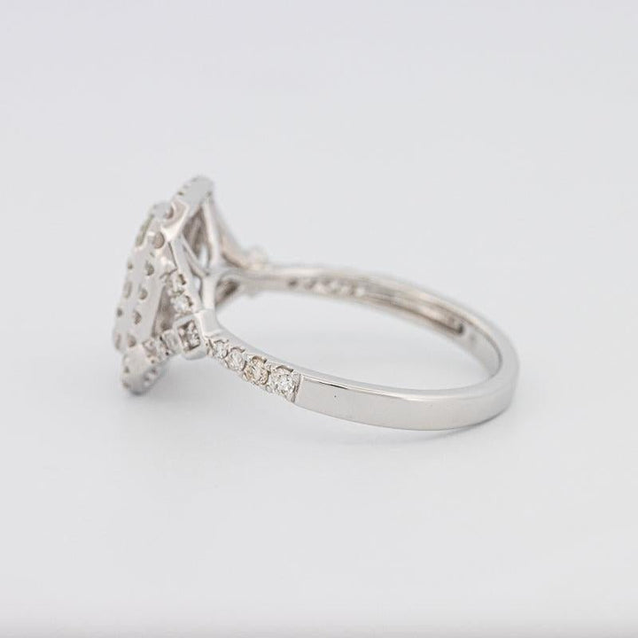 Invisible rectangular diamond ring - ZIZOV DIAMONDS