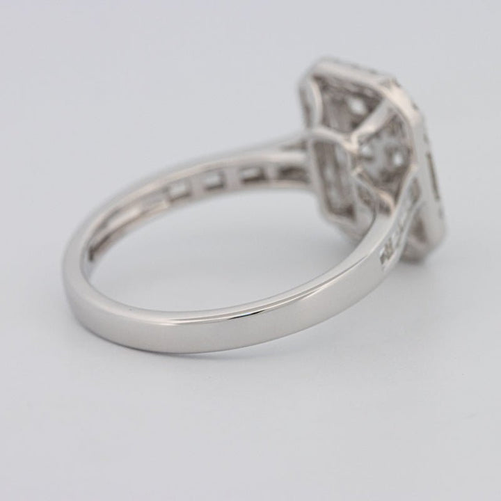 Invisible Rectangular Diamond Ring with Baguettes - ZIZOV DIAMONDS