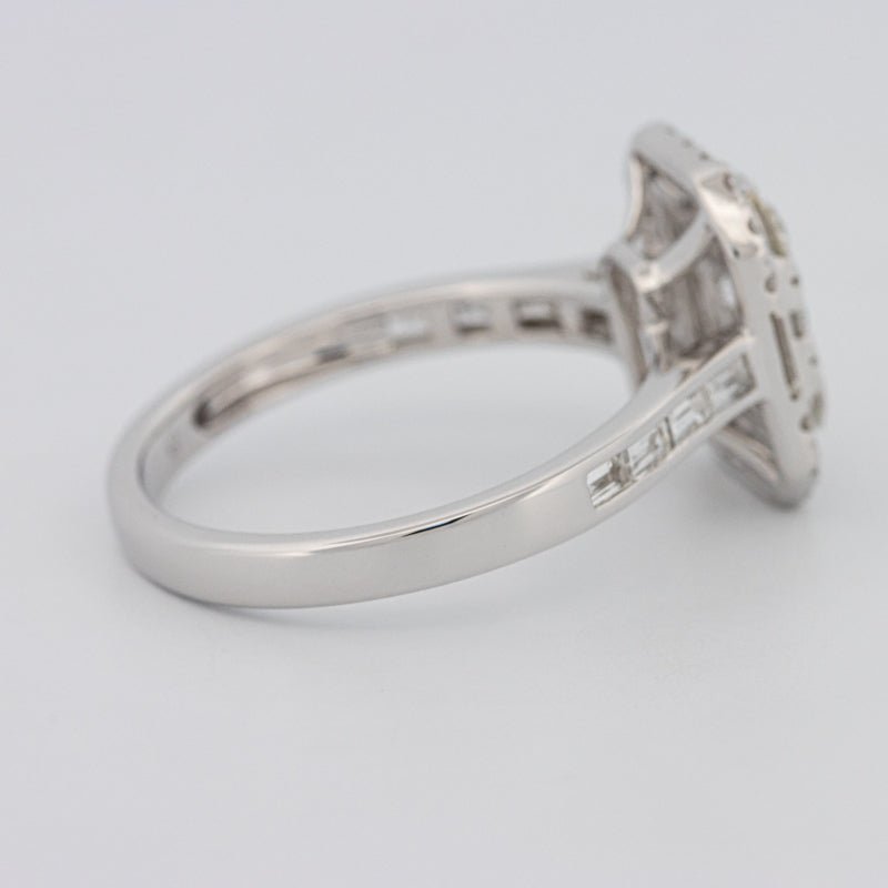 Invisible Rectangular Diamond Ring with Baguettes - ZIZOV DIAMONDS