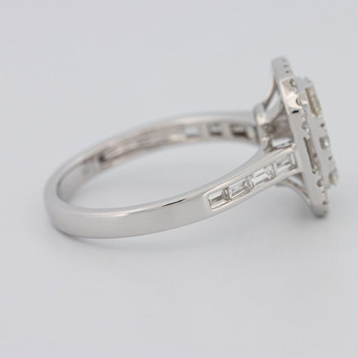Invisible Rectangular Diamond Ring with Baguettes - ZIZOV DIAMONDS
