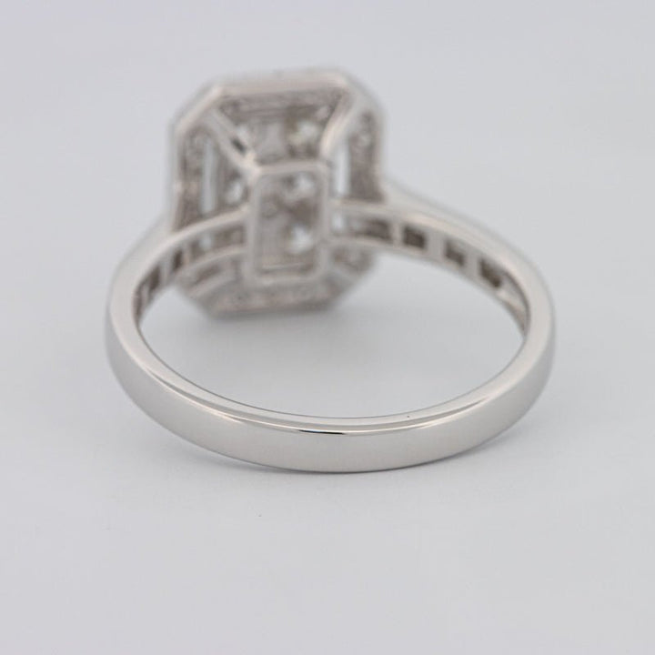 Invisible Rectangular Diamond Ring with Baguettes - ZIZOV DIAMONDS