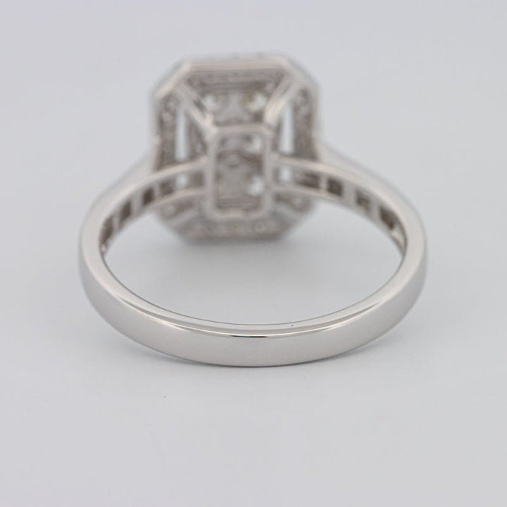 Invisible Rectangular Diamond Ring with Baguettes - ZIZOV DIAMONDS