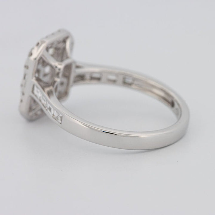 Invisible Rectangular Diamond Ring with Baguettes - ZIZOV DIAMONDS