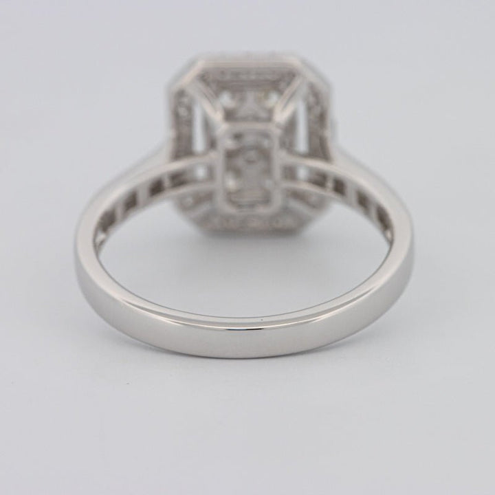 Invisible Rectangular Diamond Ring with Baguettes - ZIZOV DIAMONDS
