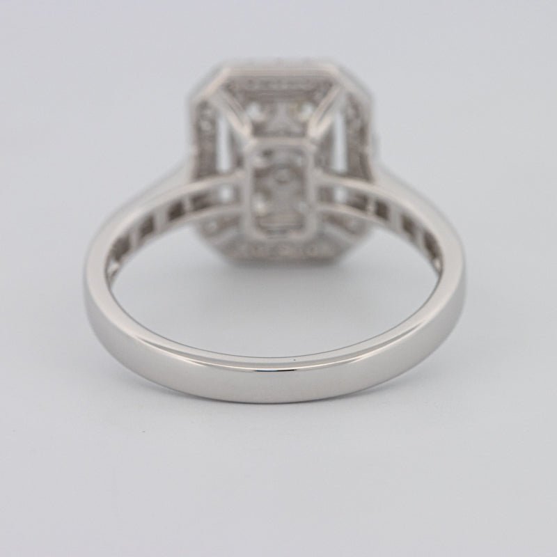 Invisible Rectangular Diamond Ring with Baguettes - ZIZOV DIAMONDS