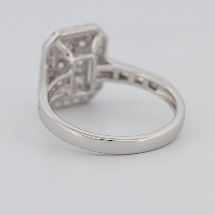 Invisible Rectangular Diamond Ring with Baguettes - ZIZOV DIAMONDS