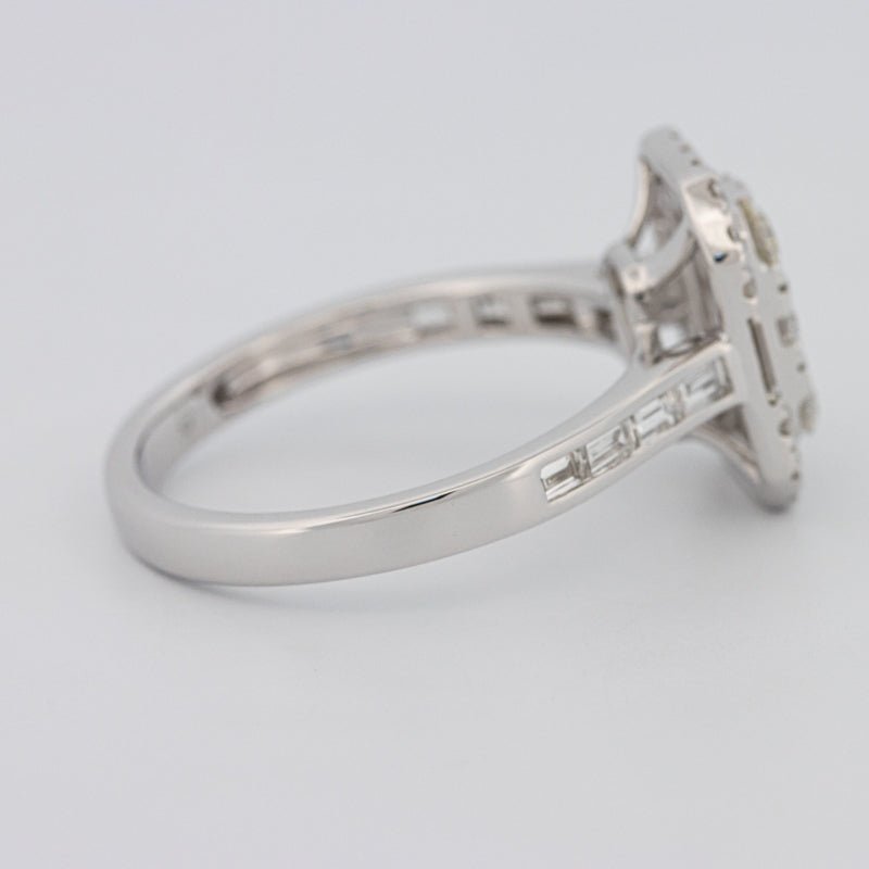 Invisible Rectangular Diamond Ring with Baguettes - ZIZOV DIAMONDS