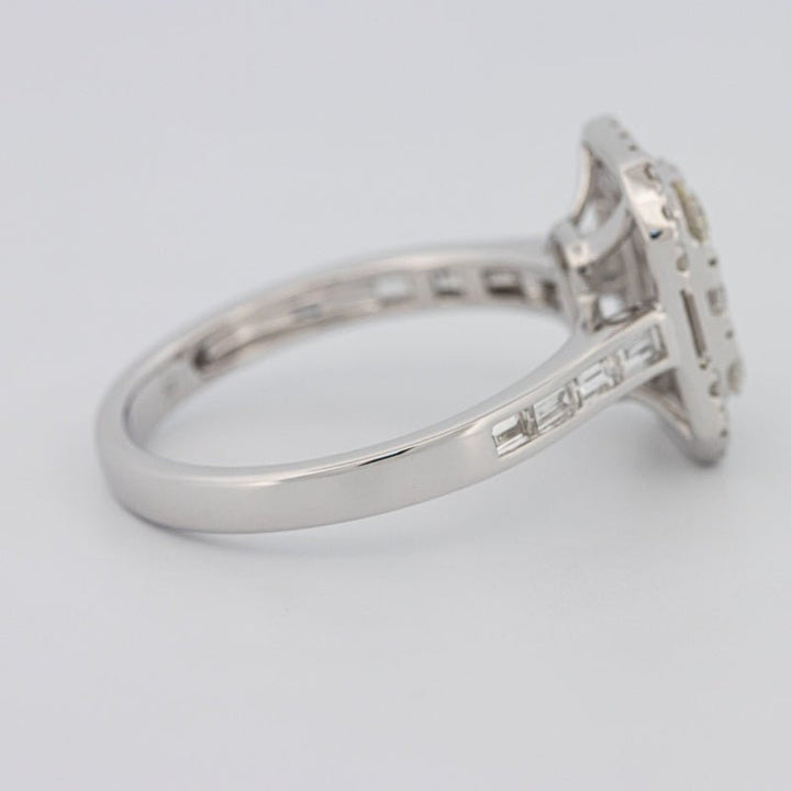 Invisible Rectangular Diamond Ring with Baguettes - ZIZOV DIAMONDS