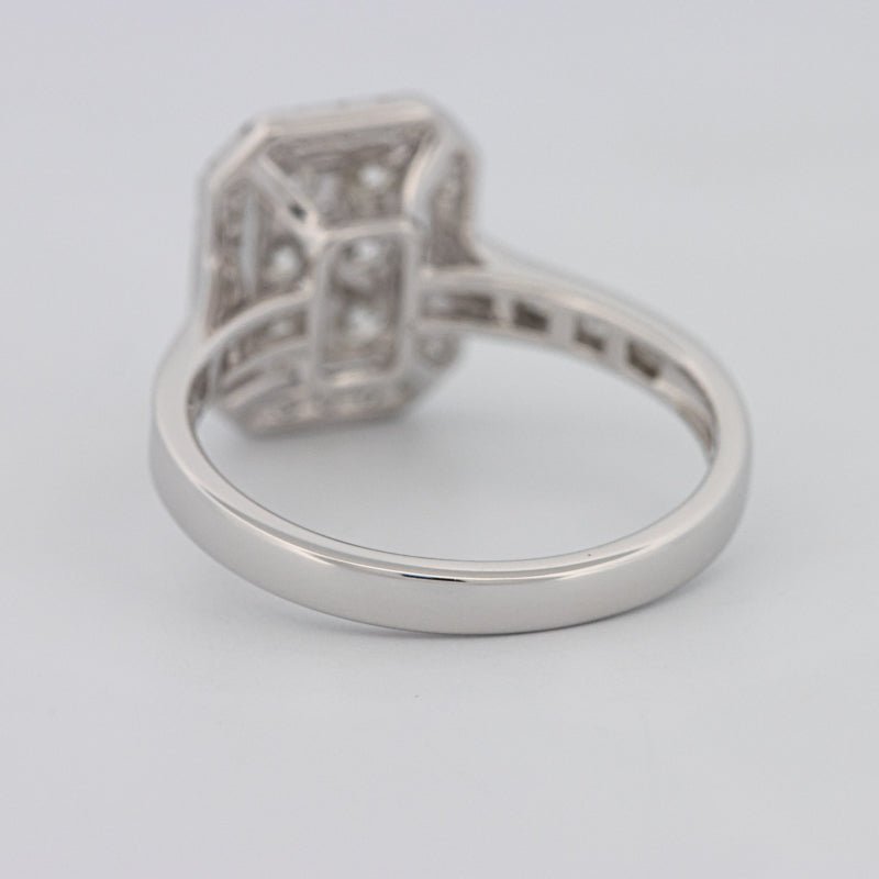 Invisible Rectangular Diamond Ring with Baguettes - ZIZOV DIAMONDS