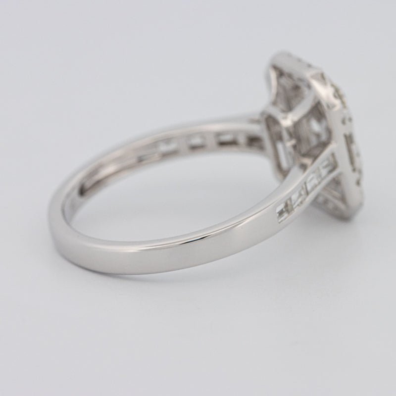 Invisible Rectangular Diamond Ring with Baguettes - ZIZOV DIAMONDS