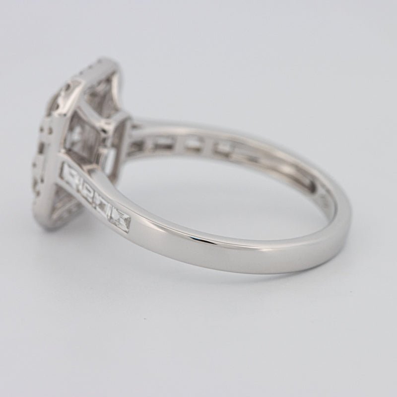 Invisible Rectangular Diamond Ring with Baguettes - ZIZOV DIAMONDS