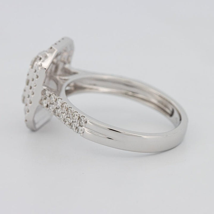 Invisible Rectangular Double Halo Diamond Ring - ZIZOV DIAMONDS