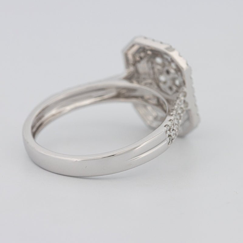 Invisible Rectangular Double Halo Diamond Ring - ZIZOV DIAMONDS