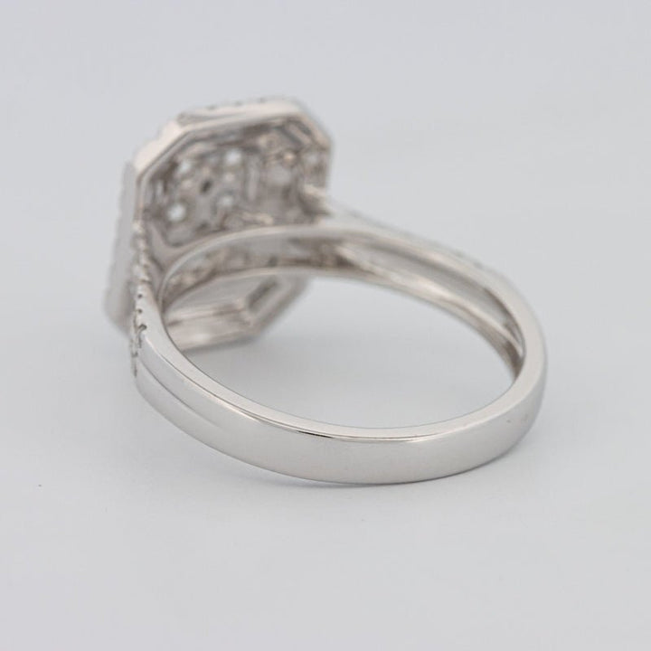 Invisible Rectangular Double Halo Diamond Ring - ZIZOV DIAMONDS