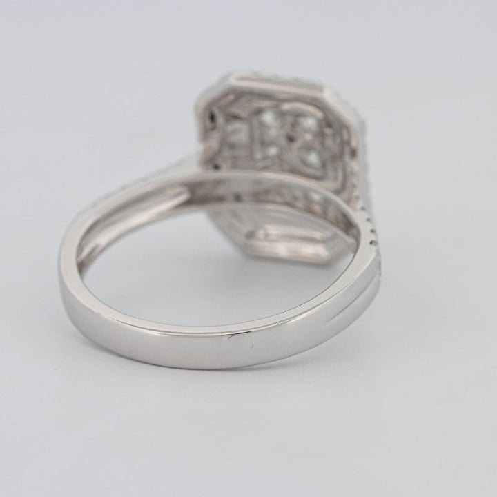 Invisible Rectangular Double Halo Diamond Ring - ZIZOV DIAMONDS