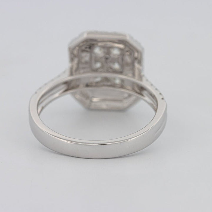 Invisible Rectangular Double Halo Diamond Ring - ZIZOV DIAMONDS