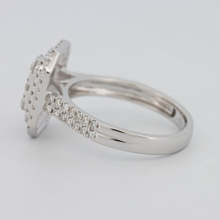 Invisible Rectangular Double Halo Diamond Ring - ZIZOV DIAMONDS