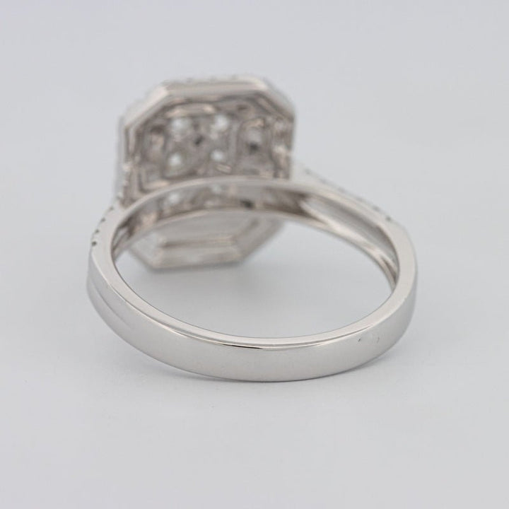 Invisible Rectangular Double Halo Diamond Ring - ZIZOV DIAMONDS