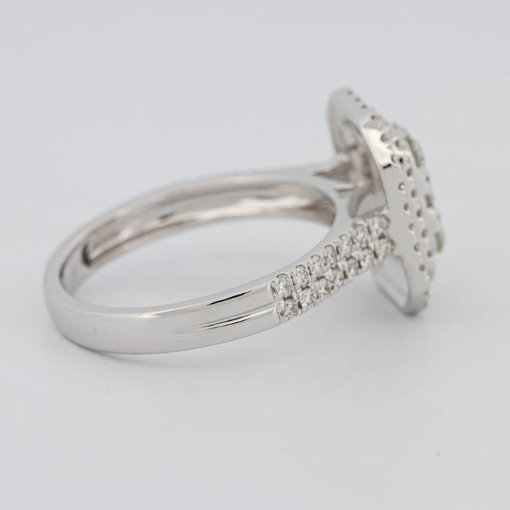 Invisible Rectangular Double Halo Diamond Ring - ZIZOV DIAMONDS