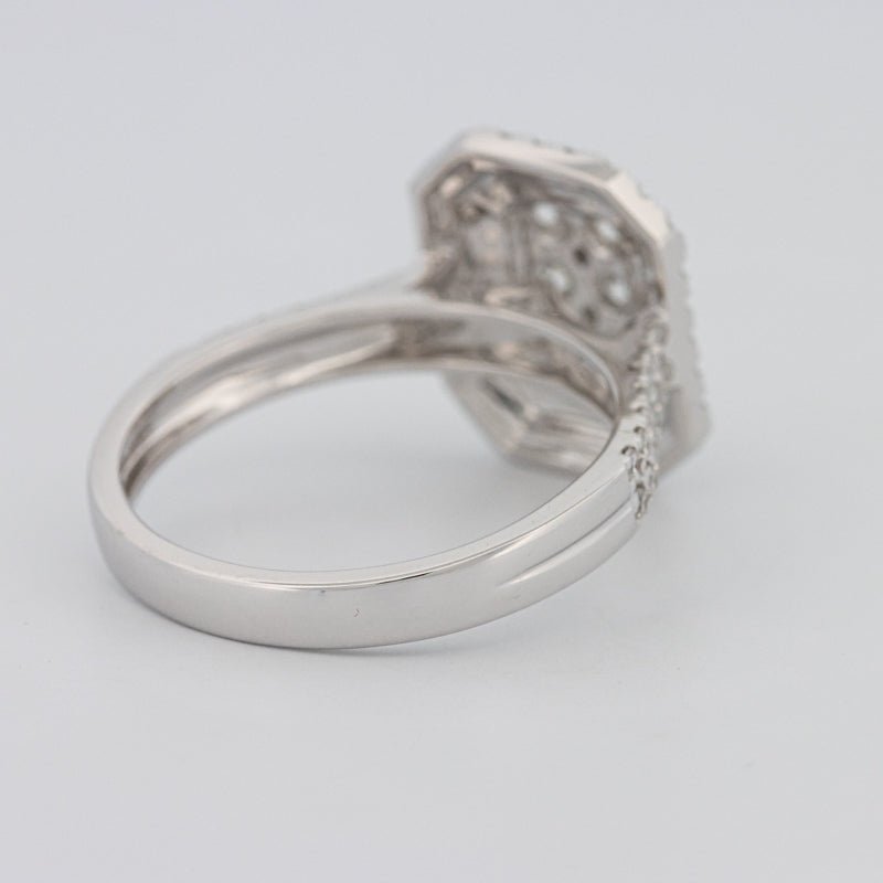 Invisible Rectangular Double Halo Diamond Ring - ZIZOV DIAMONDS