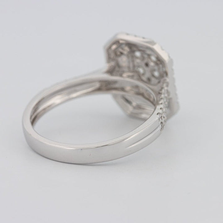 Invisible Rectangular Double Halo Diamond Ring - ZIZOV DIAMONDS