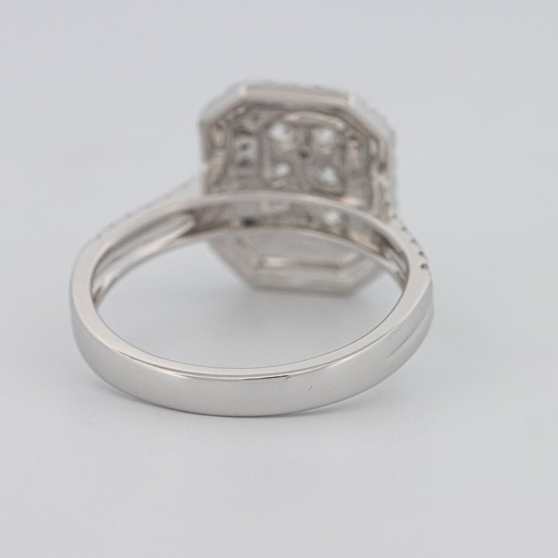 Invisible Rectangular Double Halo Diamond Ring - ZIZOV DIAMONDS