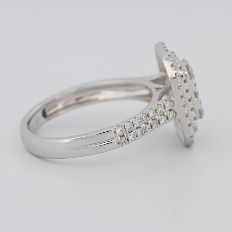 Invisible Rectangular Double Halo Diamond Ring - ZIZOV DIAMONDS