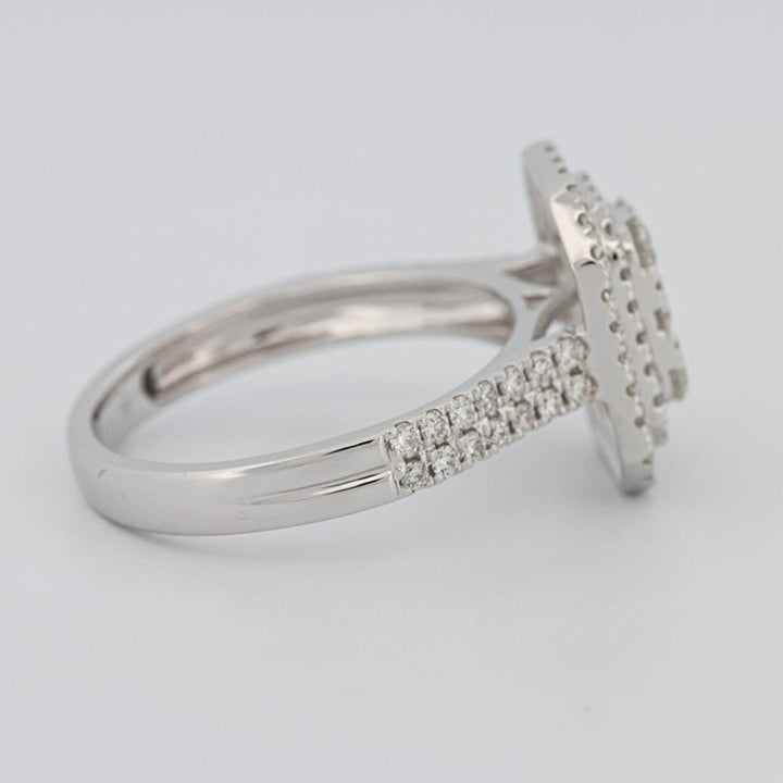 Invisible Rectangular Double Halo Diamond Ring - ZIZOV DIAMONDS