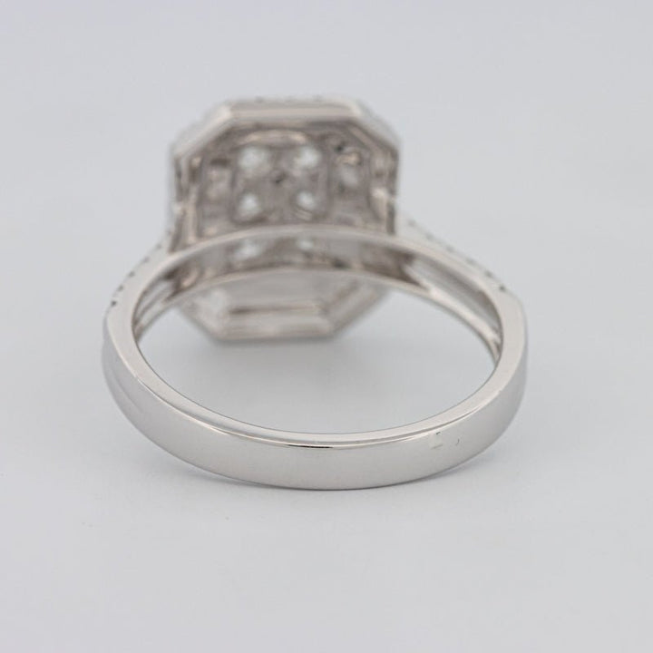 Invisible Rectangular Double Halo Diamond Ring - ZIZOV DIAMONDS