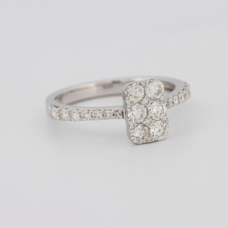 invisible rectangular ring - ZIZOV DIAMONDS