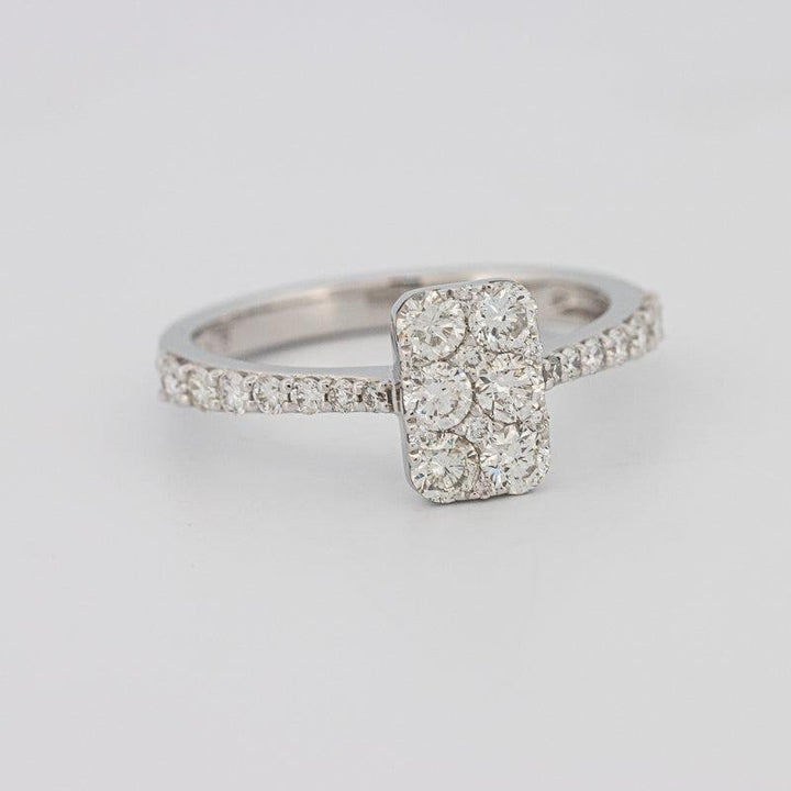 invisible rectangular ring - ZIZOV DIAMONDS