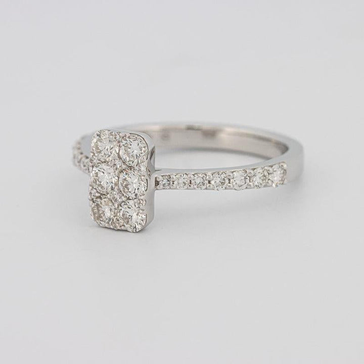 invisible rectangular ring - ZIZOV DIAMONDS