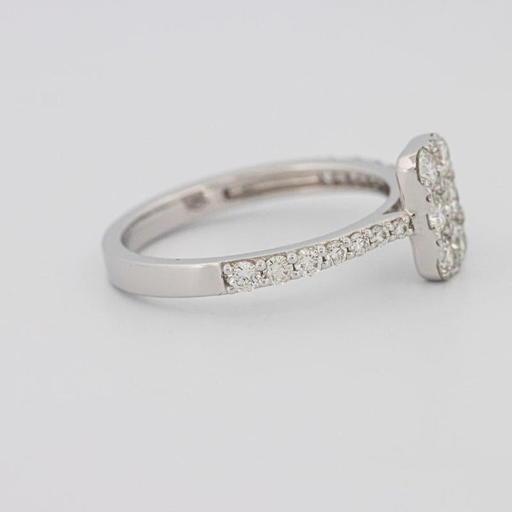 invisible rectangular ring - ZIZOV DIAMONDS