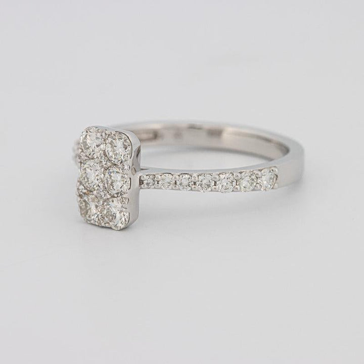 invisible rectangular ring - ZIZOV DIAMONDS