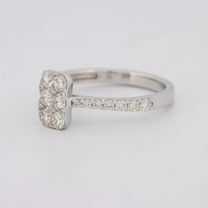 invisible rectangular ring - ZIZOV DIAMONDS